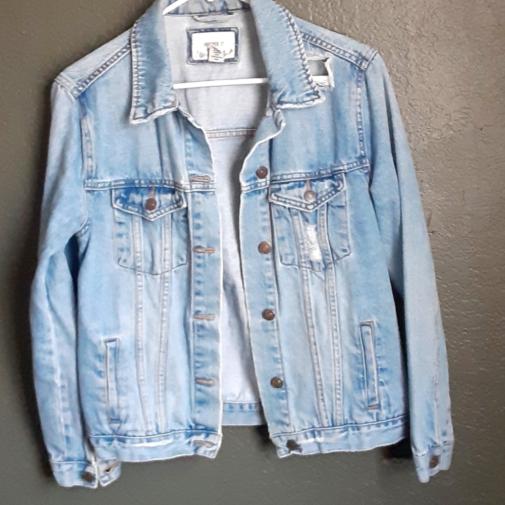 DistressedJean jacket